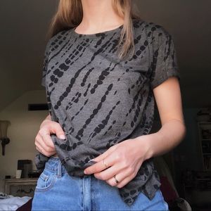 super soft grape & black boyfriend shirt sz large